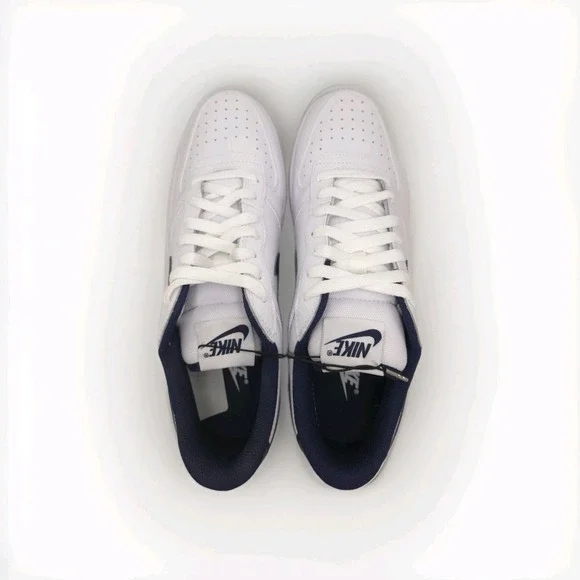 Nike‎ BIG LOW Men's Size 10 MIDNIGHT NAVY 355152-140 Basketball Sneakers Shoes - Picture 6 of 7